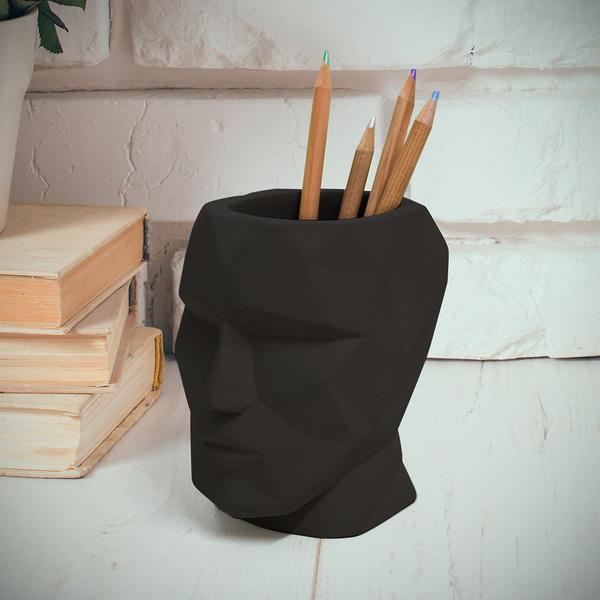 PORTALAPICES 'THE HEAD' NEGRO - Biels Online