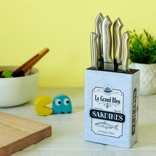 SOPORTE CUCHILLOS SARDINES METAL - Biels Online