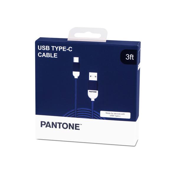 CABLE TYPE-C/USB 1M PANTONE AZUL MARINO - Biels Online
