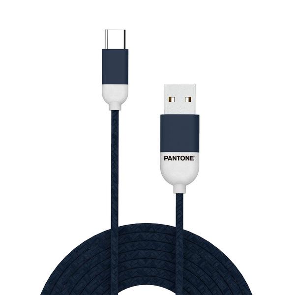 CABLE TYPE-C/USB 1M PANTONE AZUL MARINO - Biels Online