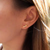 PENDIENTES FLECHA DORADO - Biels Online