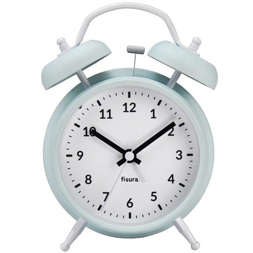 Reloj despertador Retro Menta & Blanco - Biels Online