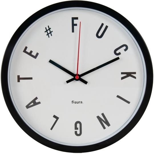 Reloj Pared 'Fuckin Late' Blanco - Biels Online