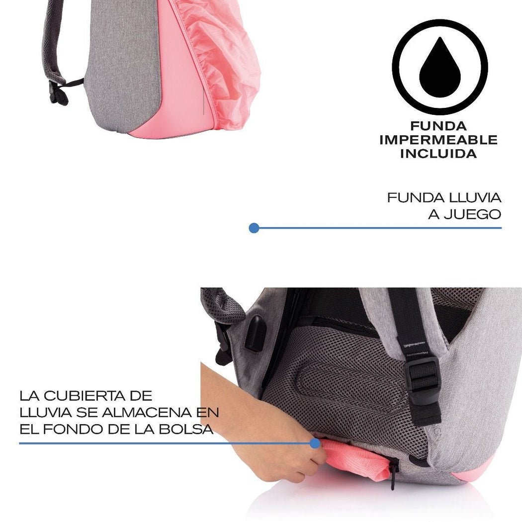 Mochila Antirrobo Compact Bobby Rosa - Biels Online