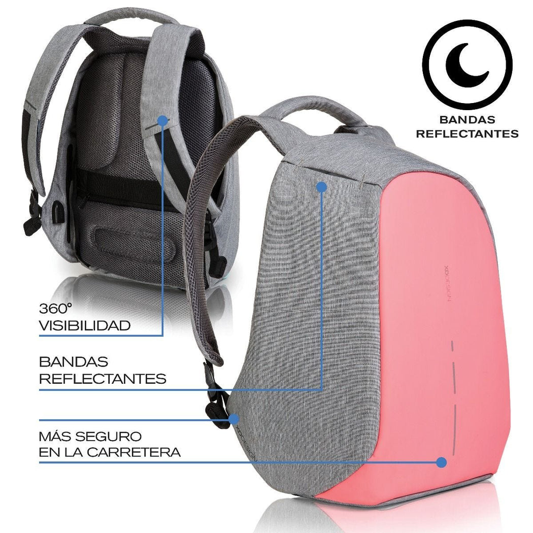 Mochila Antirrobo Compact Bobby Rosa - Biels Online