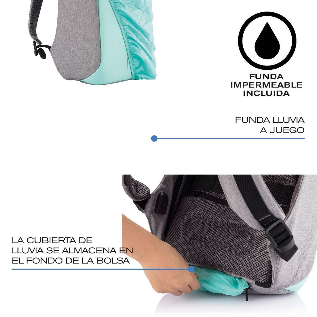 Mochila Antirrobo Compact Bobby Mint - Biels Online