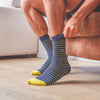 Calcetines Rayas Navy/Yellow - Biels Online