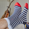 Calcetines Rayas Navy - Biels Online