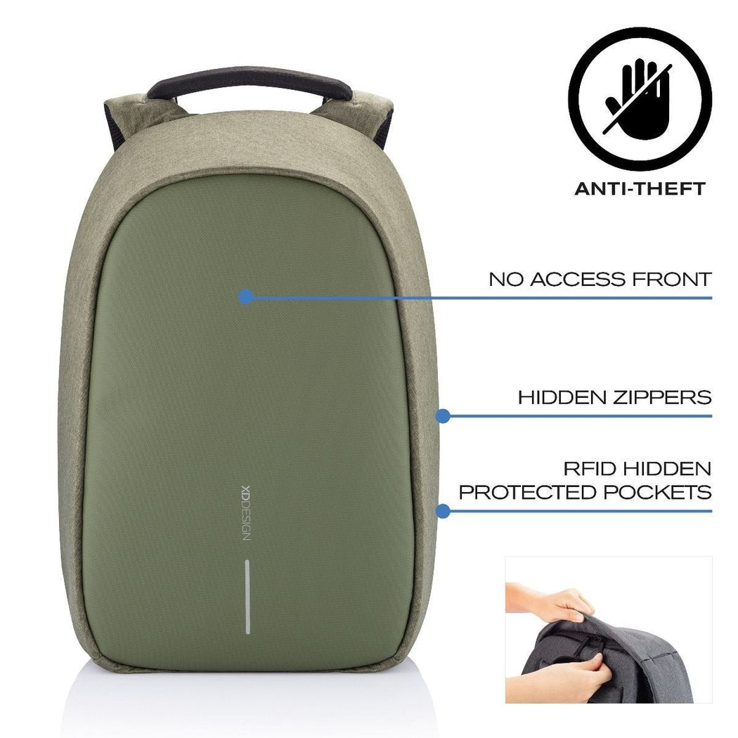 Mochila Antirrobo Bobby Hero Small Verde - Biels Online