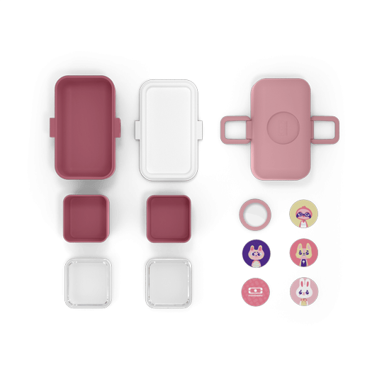 Caja Merienda Infantil Tresor Rosa Blush - Biels Online